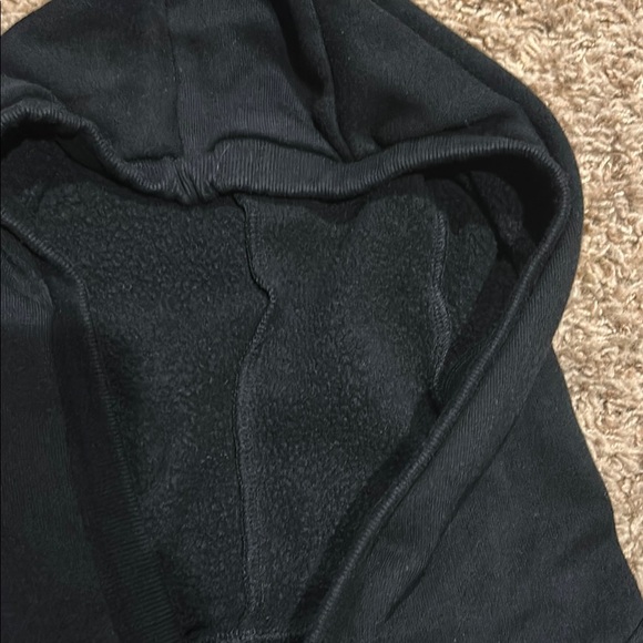 ALO Yoga Black Women's Hoodie with Unique Sleeve Design - Picture 2 of 11